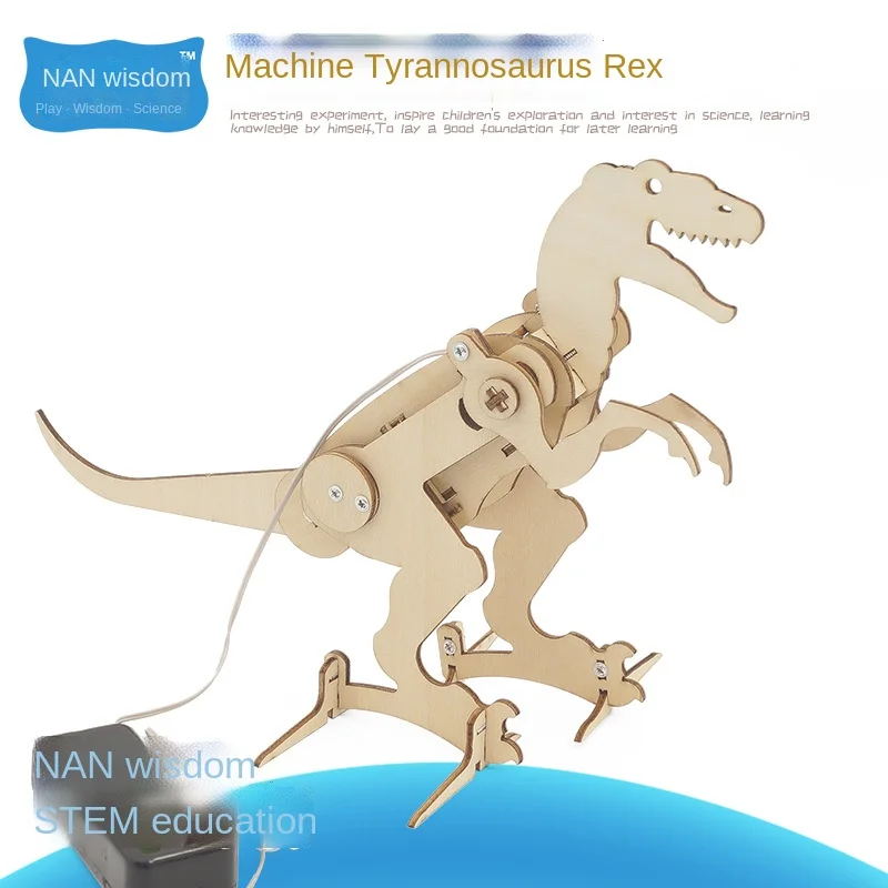 

Машинка «сделай сам» для мелкой технологии, тираннозавр рекс, ручная работа, развивающие научные и обучающие игрушки, деревянные поделки «с...