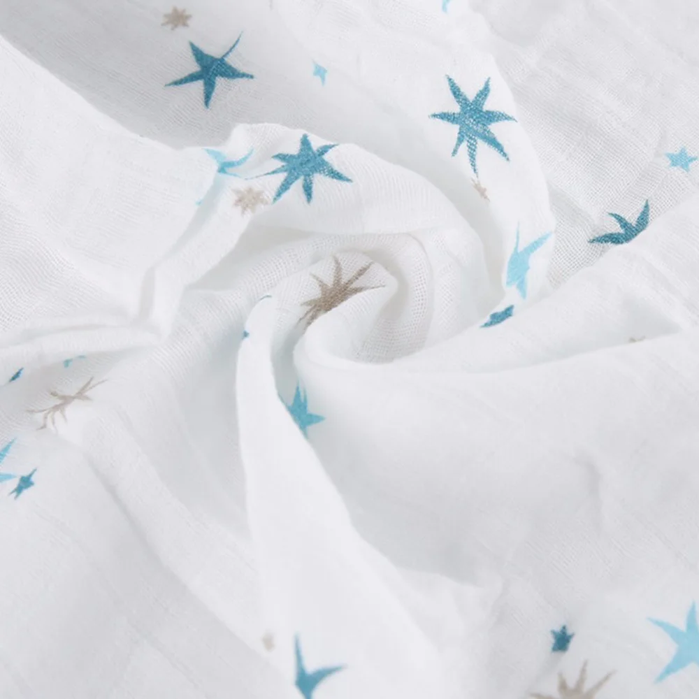 

Newborn Cotton Baby Blankets Swaddling Soft Comfortable Muslin Swaddle Wrap Towel for Babies 6 Layer Bath Towel Baby Bedding