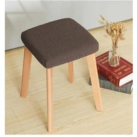 square stool chair cover universal household elastic office dining table solid wood funda de silla modern minimalist multicolor