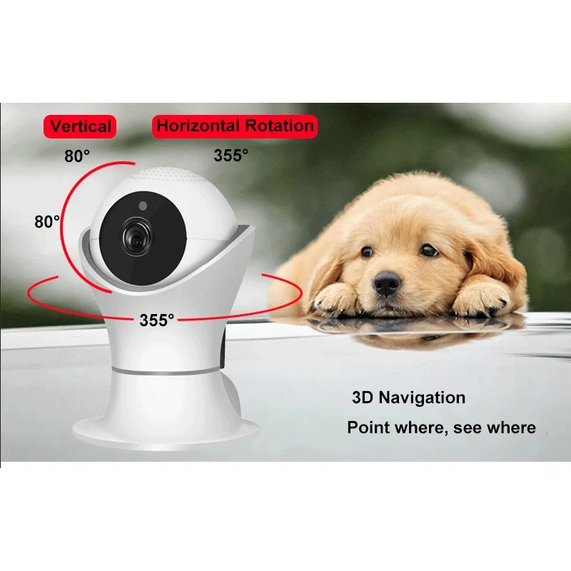 1080P беспроводная Wifi P2P IP камера 128G TF слот для карты 2MP наблюдения ночного видения