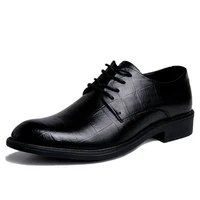 men dress shoes shadow patent leather loafers solid color trending groom wedding shoes men luxury style black oxford shoes