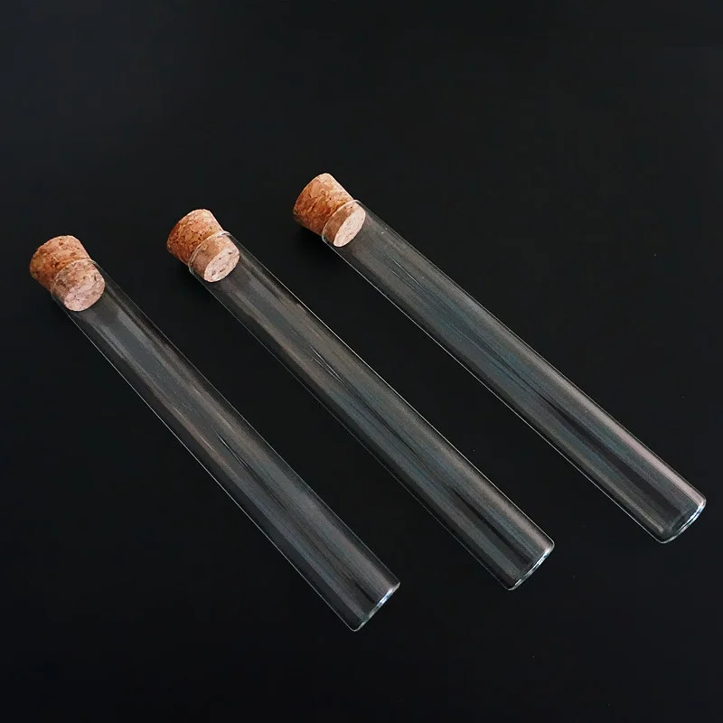 24 шт./лот 20x150 мм Стеклянная трубка с плоским дном пробкой|glass tube|tube glasstubes with cork |