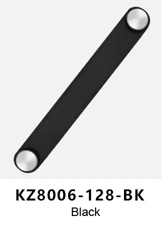 17cm double nail Багажная Ручка ящика двери кухонного шкафа Ручка из натуральной кожи черный коричневый мебельные ручки комод ручки для ящика шкафа - Цвет: 17cm double nail