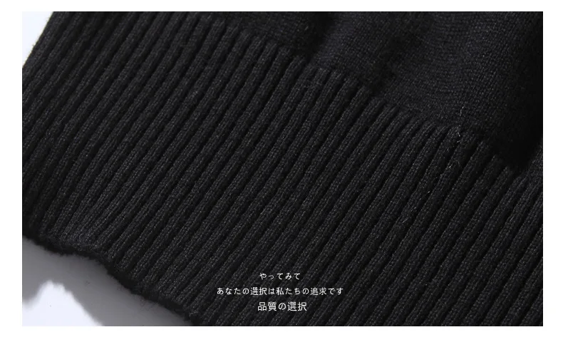 

Ropa De Hombre 2020 Autumn and Winter New Men's Solid Color Sweater Slim Round Neck Cotton Sweater Coats Mens Sweaters