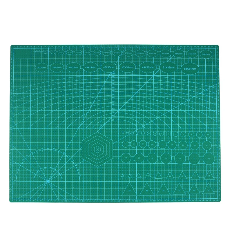 

PVC Patchwork Tools A2 Cutting Mat Paper Trimmer Manual DIY Tool Cutting Board Double-sided Available Self-healing Pad Black B