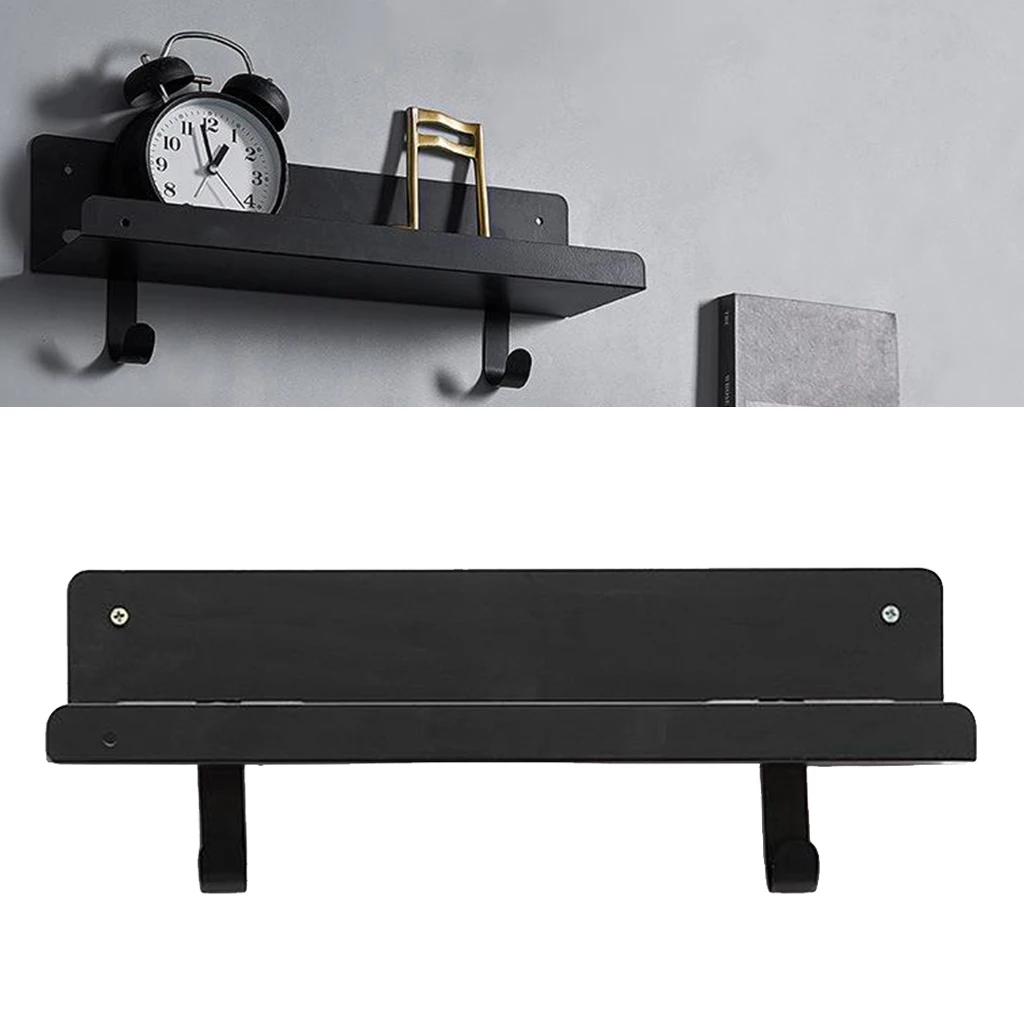 Плавающий настенные полки для ванной Дисплей Деревенский металлический выступ