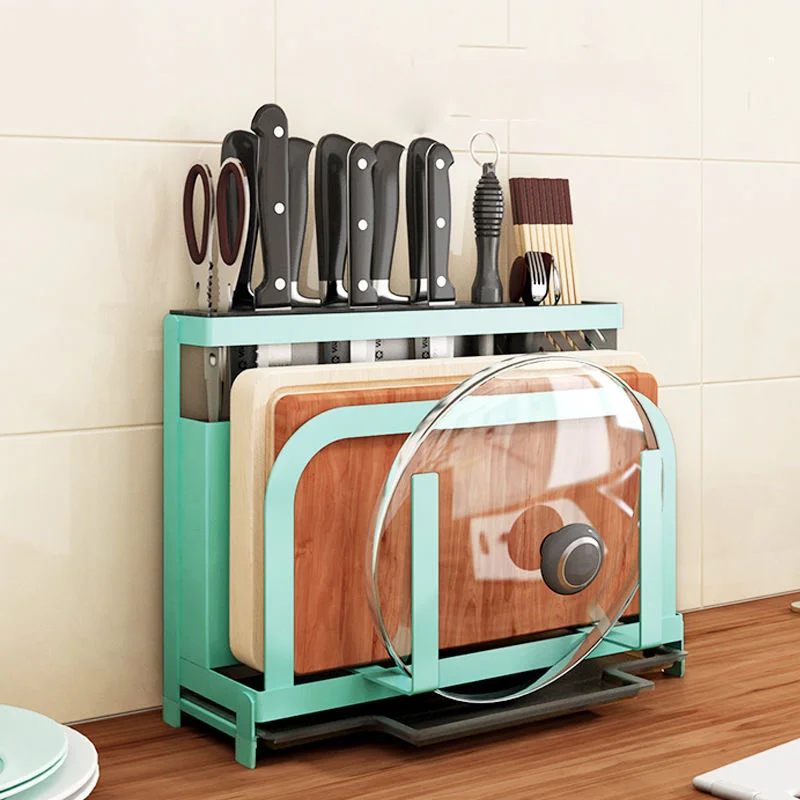 

Knife Holder Multi-function Rack Tool Rack Kitchen Tool Rack Put Knife Kitchen Storage Rack Chopping Board Rack Quadra Knife