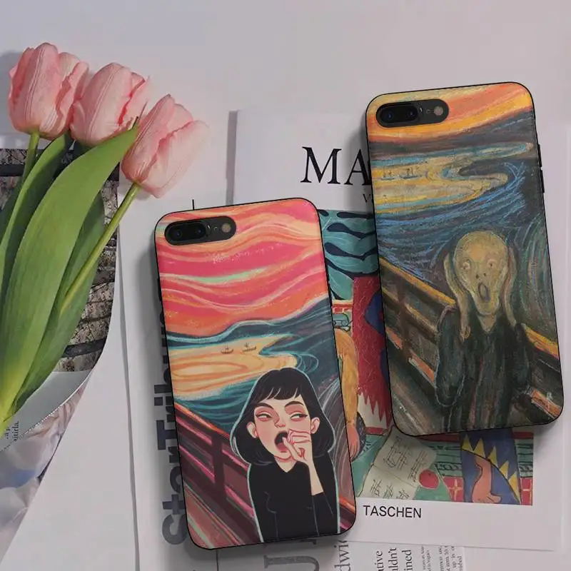 Чехол для телефона с изображением звездной ночи из м/ф Крик мунч Ван Гога Чехлы