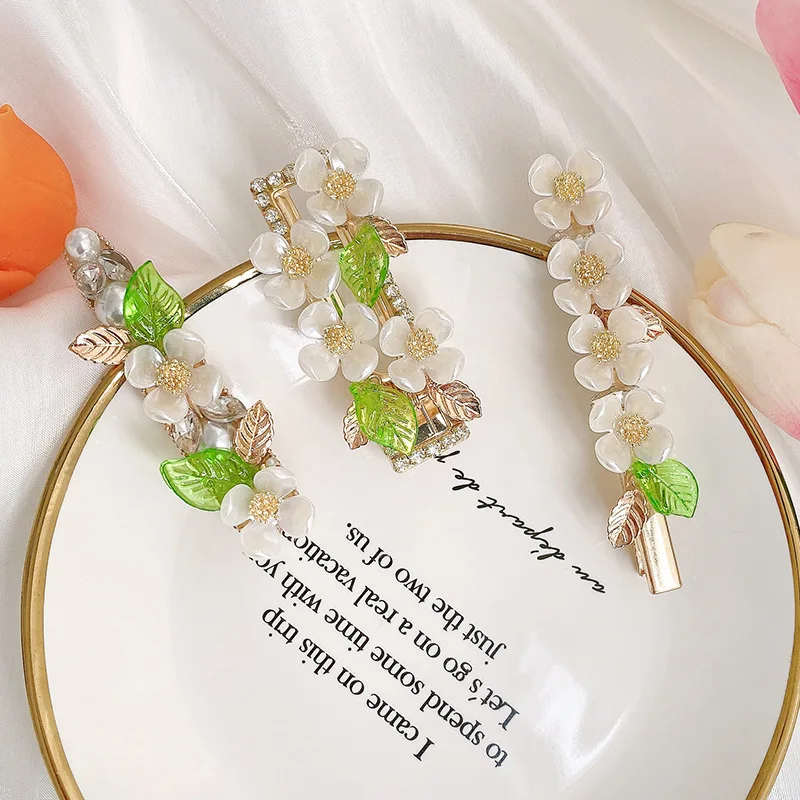 Заколка для волос в виде цветка заколка с боковым зажимом Carson темпераментные