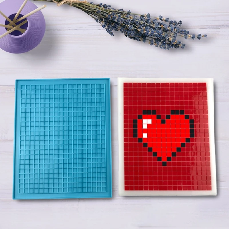 

Пиксельная головоломка, подставка под горшок, подставка под чашку, литье, искусственные поделки, украшения для дома, литые инструменты