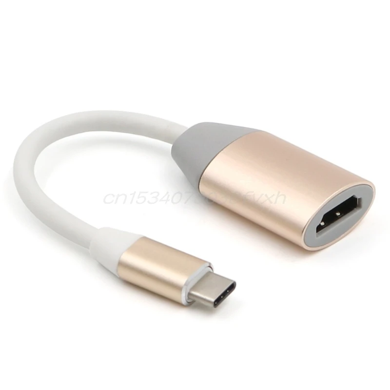 USB 3 1 USB-C Тип C на HDMI-совместимого адаптера 4K ТВ кабель конвертер Папа-мама адаптер