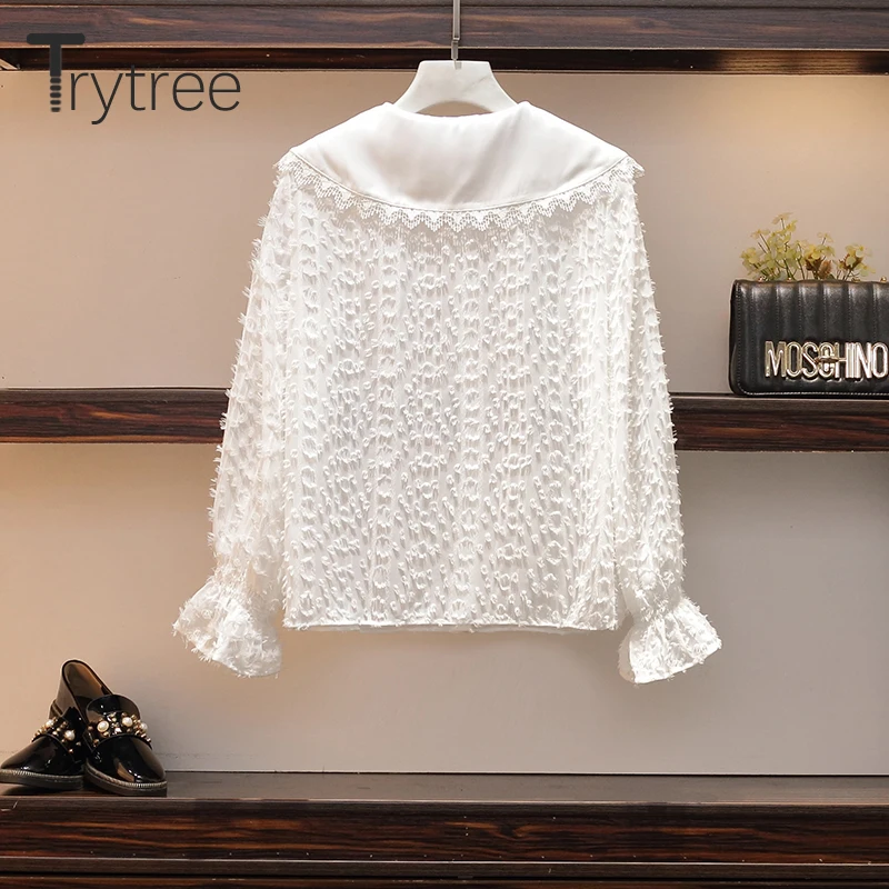 Весенний комплект из двух предметов Trytree 2020 повседневный кружевной однобортный