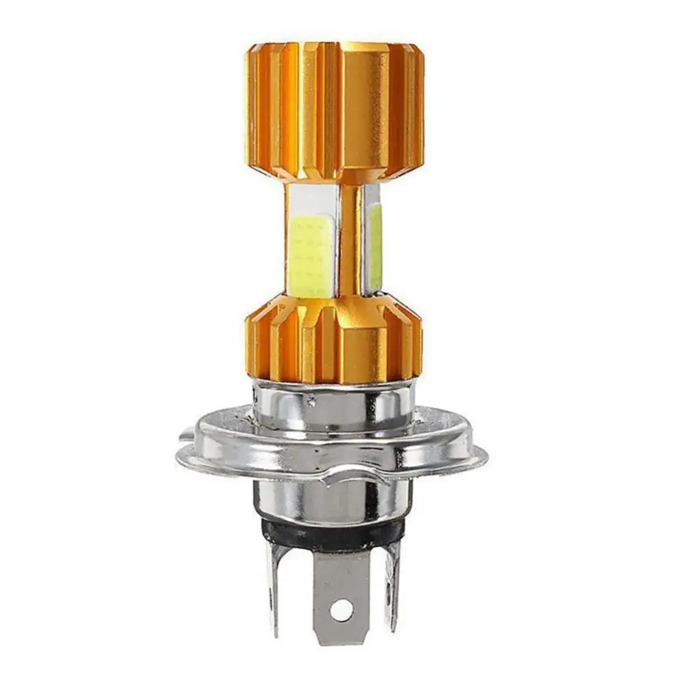 

1Pcs 12V LED Motorcycle H4 COB Super Bright Headlight Front Bulb Light Lamp