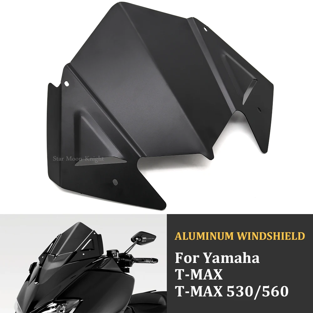 

Motorcycle Accessories Aluminum Windscreen Windshield Wind Shield Deflector For Yamaha T-MAX 530 560 TMAX T MAX 2017-2020 2019