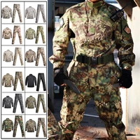camouflage army military uniform men tactical jacket cargo pants bdu combat uniform airsoft hunting clothing sets multicam