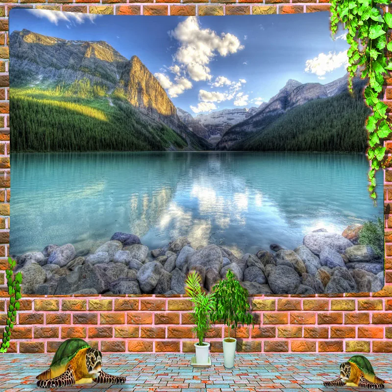 

Nordic psychedelic wall cloth background wall cloth home decoration wall blanket tapestry bedroom wall hanging cheap large wall