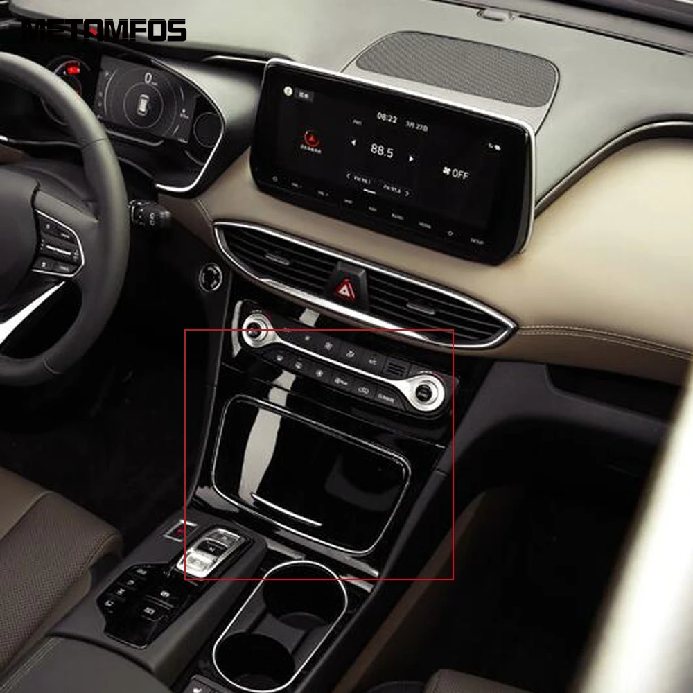 Пепельница из углеродного волокна для Hyundai Santa Fe 2019 2020 2021 с центральным