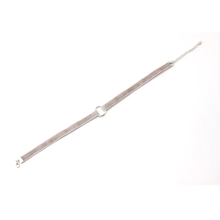 Винтажное геометрическое колье-чокер из бархата красного черного цветов