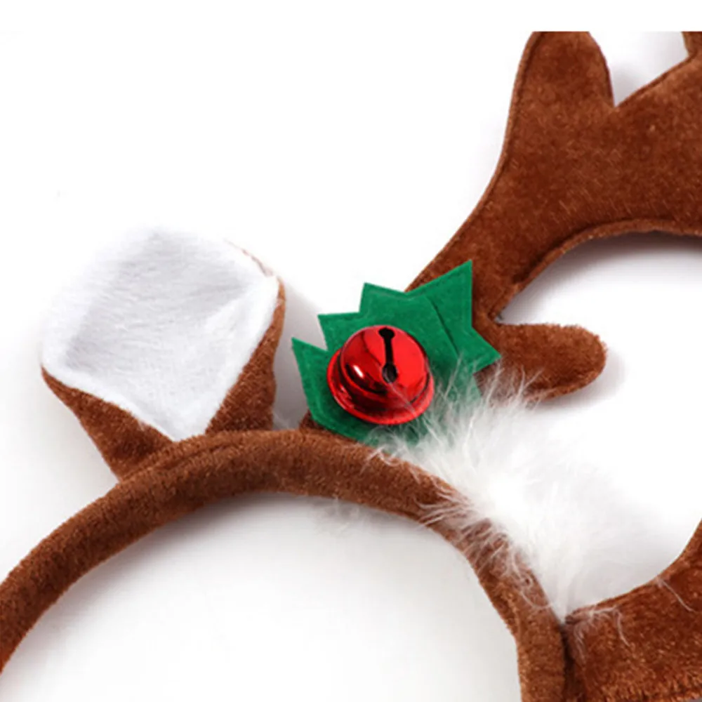 Рождественская ободок головы с декоративной пряжкой рогов для дома, подходит для большинства и модно надеть.