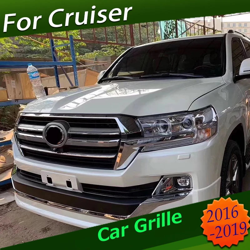 

HIGH QUALITY FRONT RACING GRILLE FOR LAND CRUISER 2019 GRILLS ABS FRONT MASK GT STYLE GRILL GRILLS