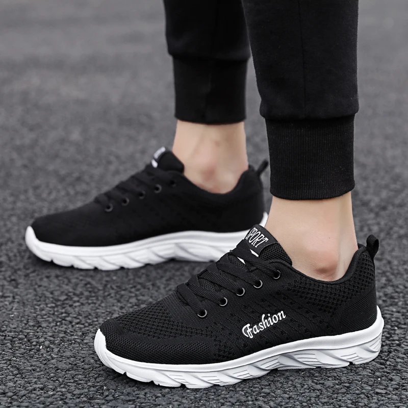 

Новинка, весенние кроссовки для бега, сверхлегкие кроссовки для пар, повседневная спортивная обувь для улицы, дышащие плетеные кроссовки дл...