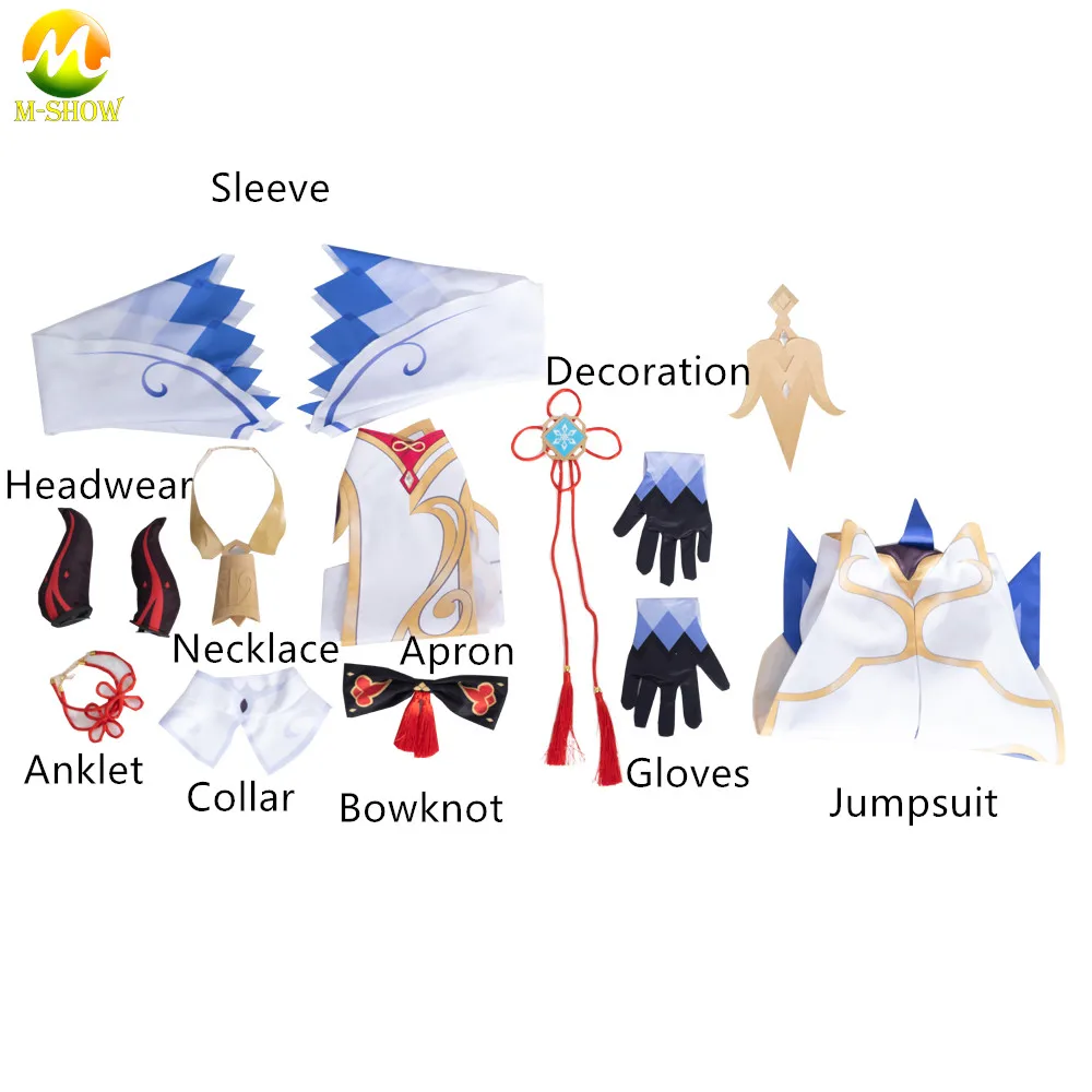 

Game Genshin Impact Ganyu Cosplay Costume Sexy Women Dress Anime Girl Cosplay Outfit for Halloween Carnival Party Uniforms