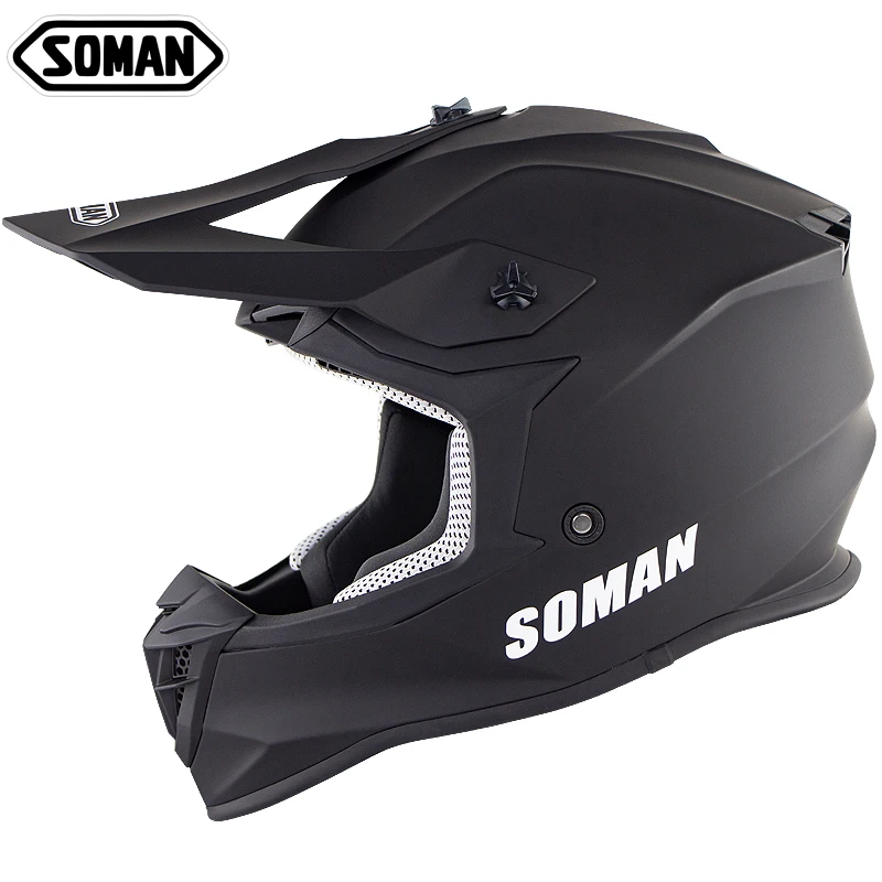 SOMAN мотоциклетный шлем Casco Moto с полным лицевым покрытием для мотокросса MX