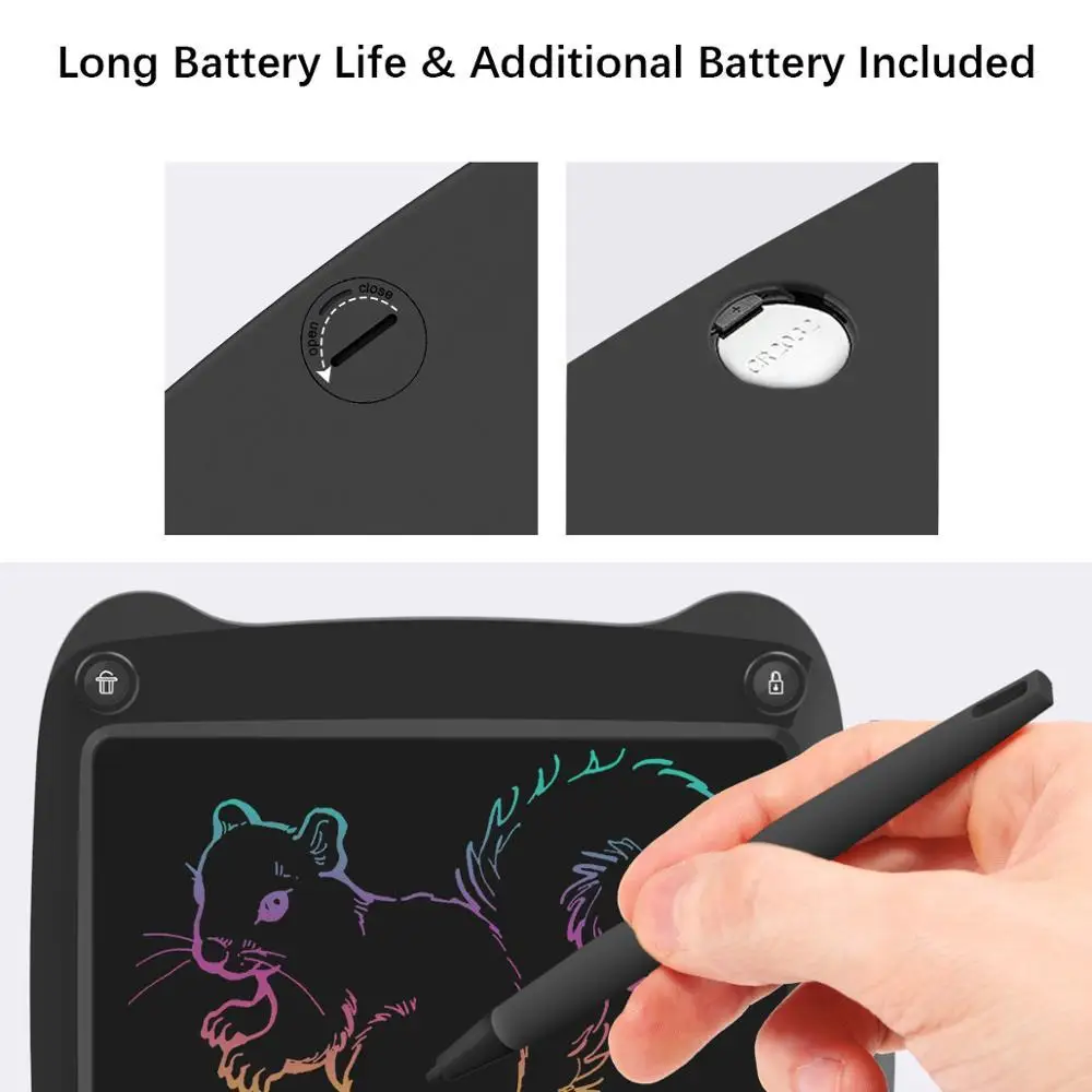 9 дюймовый ЖК планшет для письма рисования экологически чистый и умный бизнес