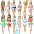 Кукла в купальнике ручной работы летняя пляжная одежда сексуальные бикини топы нижнее белье Красочная Одежда для куклы Барби аксессуары для детей DIY игрушка