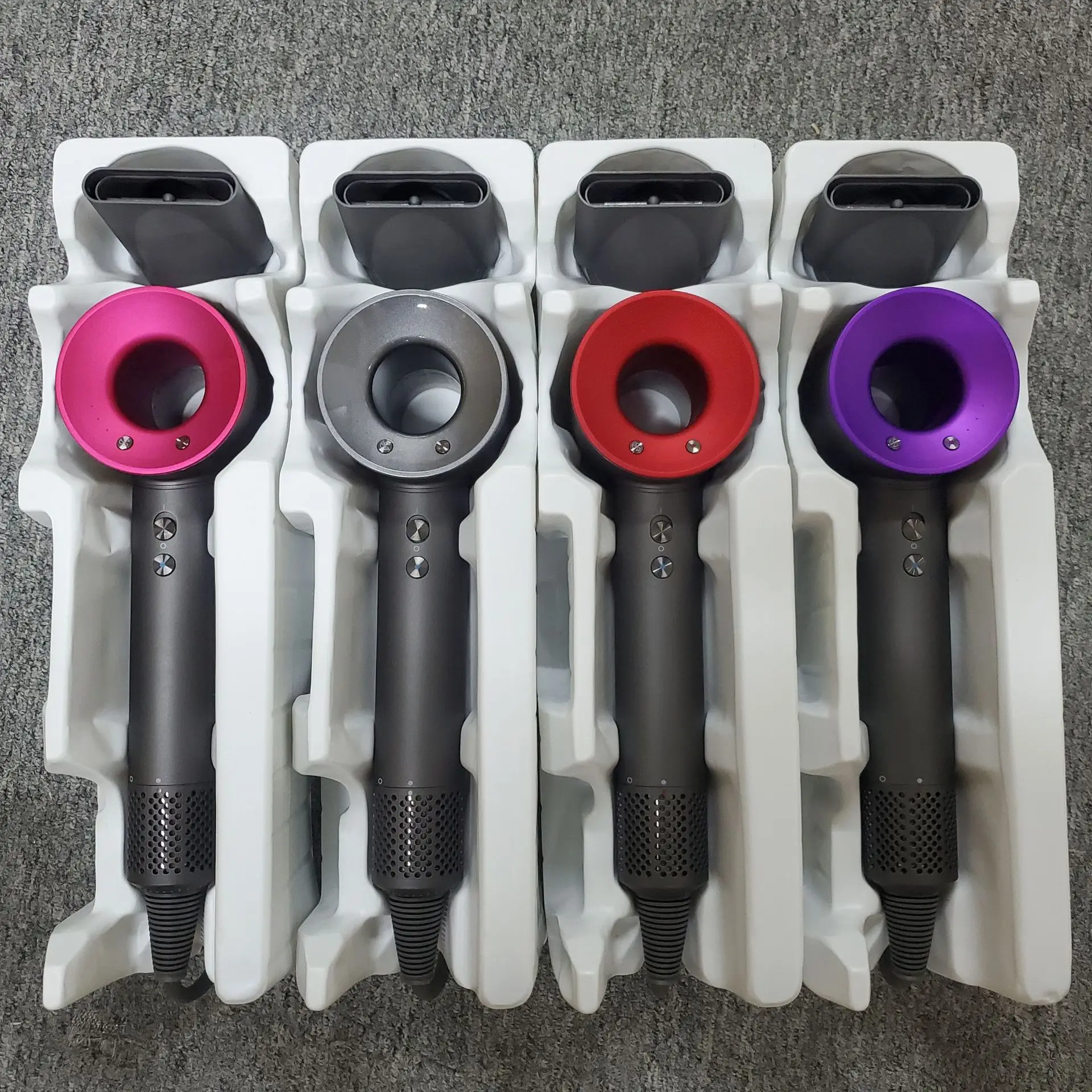 

5pcs Leafless Hair Dryer 220v Negative Ion Professinal Quick Dry Home Powerful Constant Flyaway Attachment Electric Hair Dryer