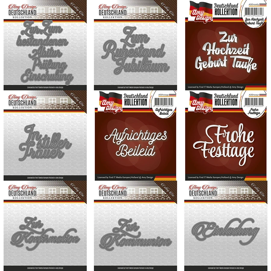 CH 2020 Новое поступление письмо трафарет металлические режущие штампы для