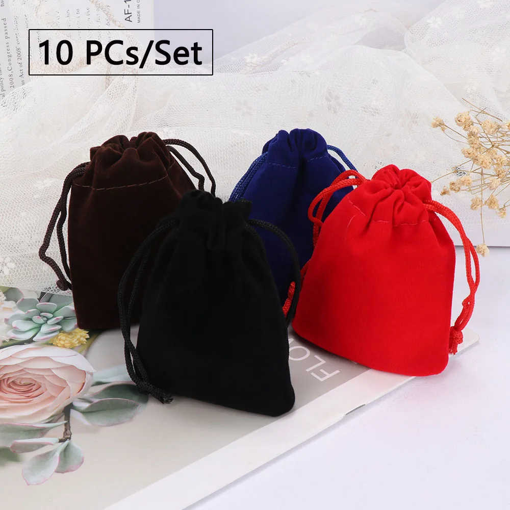 Бархатные Мешочки для упаковки ювелирных изделий цветные бархатные мешочки на