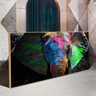 Картина на холсте со слоном, настенное искусство, Декор, абстрактный милый слон, Постер для влюбленных, художественная картина для домашнего декора отеля