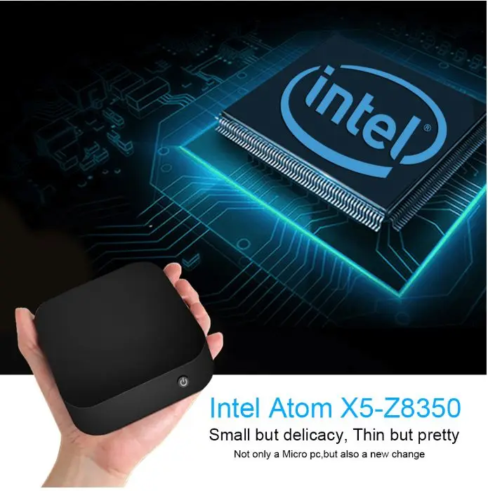 Wintel Pro tv Box Intel Z8300 четырехъядерный мини ПК 2 ГБ 32 Bluetooth 4 0 для Windows 10 W8 PRO|Мини ПК| |
