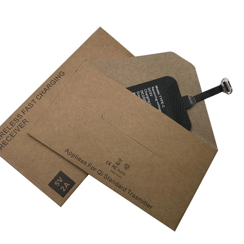 5v2a 10w qi fast wireless charger receiver for charger pad coil for xiaomi samsung huawei iphone 6 7 plus type c universal free global shipping