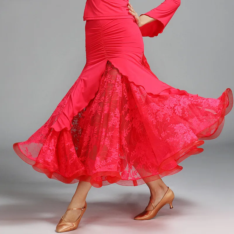 Юбка для латинских танцев Румба ча бальный костюм женщин леди взрослых