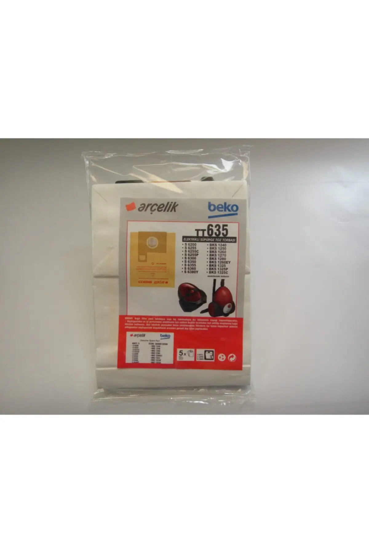

MHK Parts S 6200 S 6255 Vacuum Cleaner Paper Bag 10 Pcs