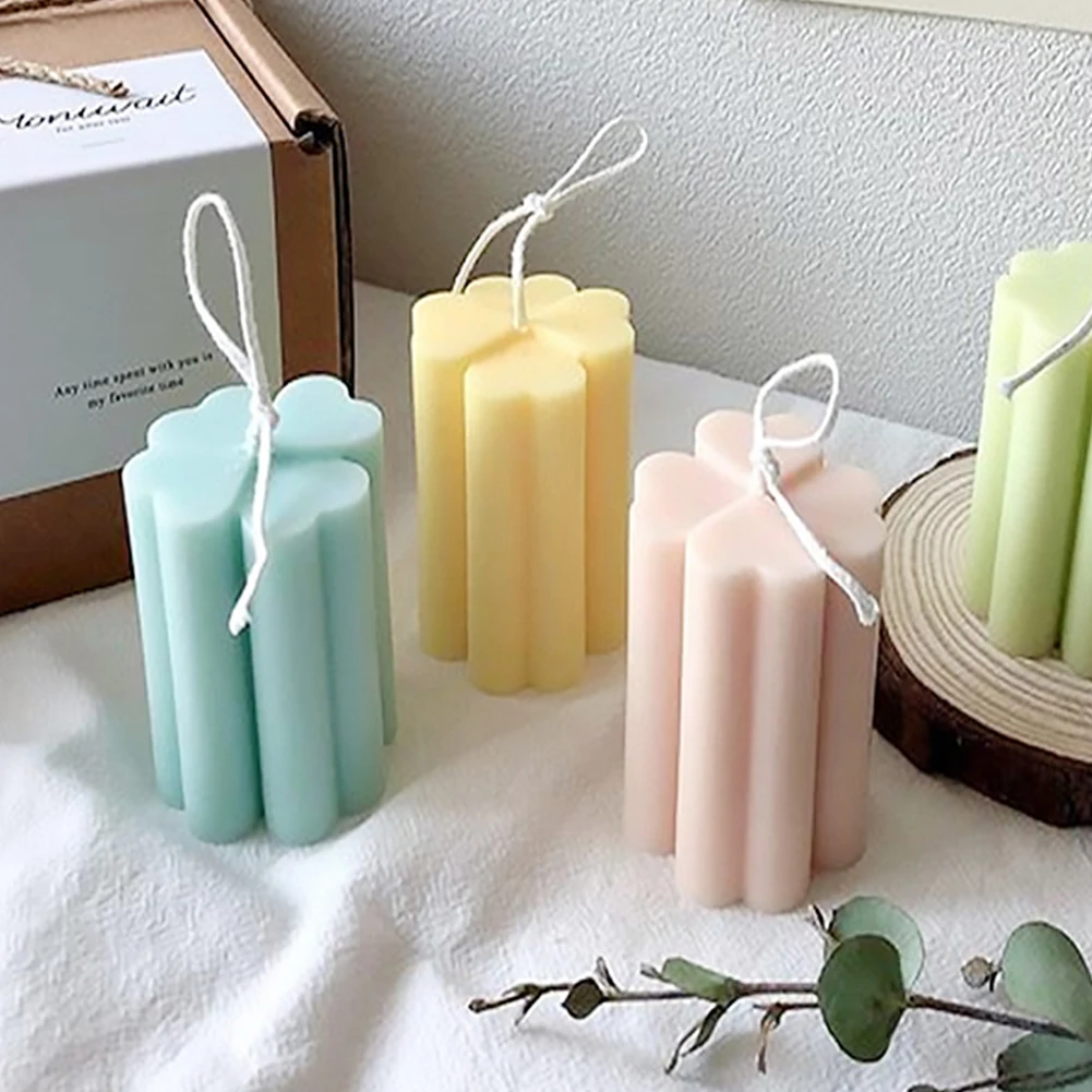 

Candle Moulds Pillar Candle Making Resin Molds DIY Craft Tools For Scented Candles Soap Mold For Making Candles Home Decoration