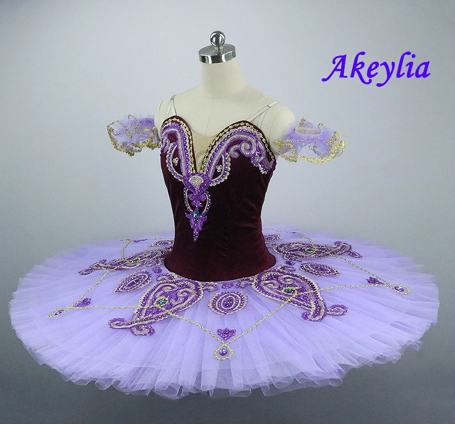 Классический костюм тутового цвета балетная пачка для женщин Профессиональный