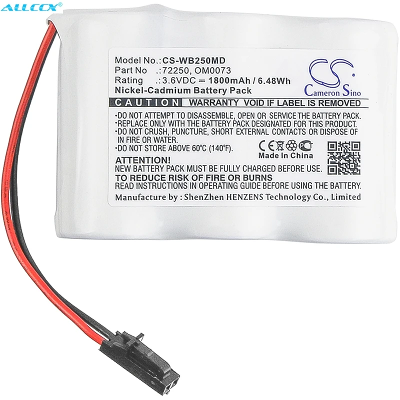Cameron Sino 1800mAh аккумулятор 72250 OM0073 для Welch Allyn Lumi View офтальмоскоп монитор