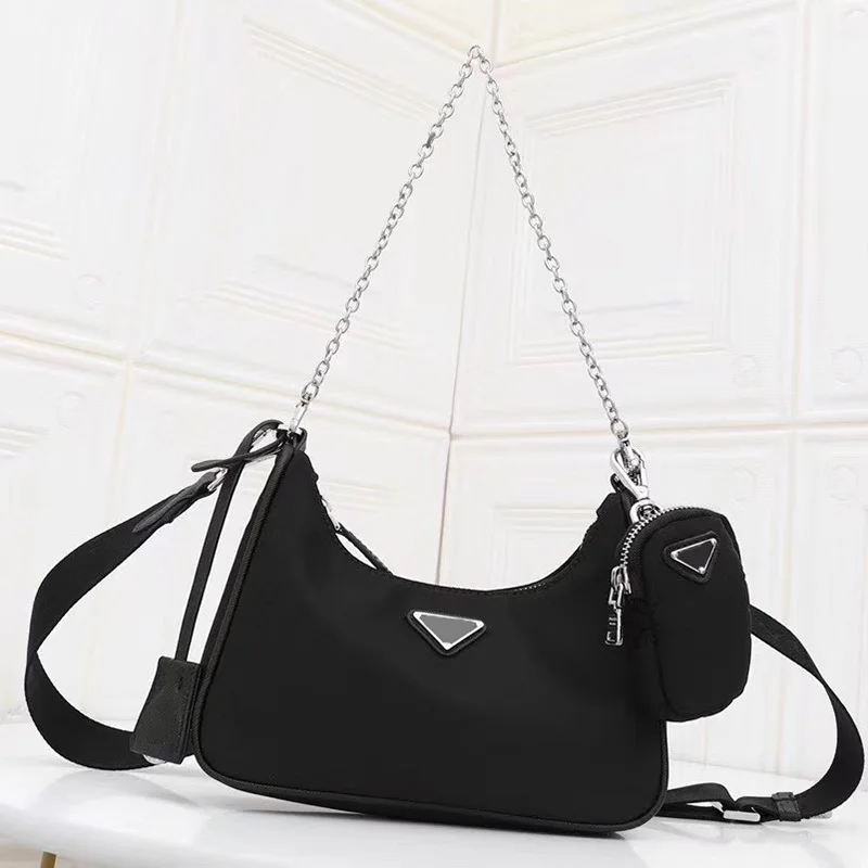 

2020 New Women Fashion Brand Hobo Bags Canvas Small Crossbody Bags Luxury Handbags Top Handle Chain Messenger Bags High Quality