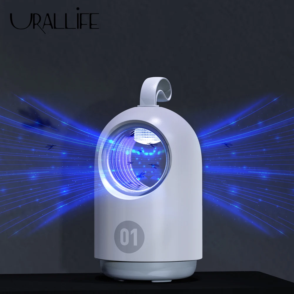 Лампа ловушка для комаров Urallife с питанием от USB|Лампа насекомых| |