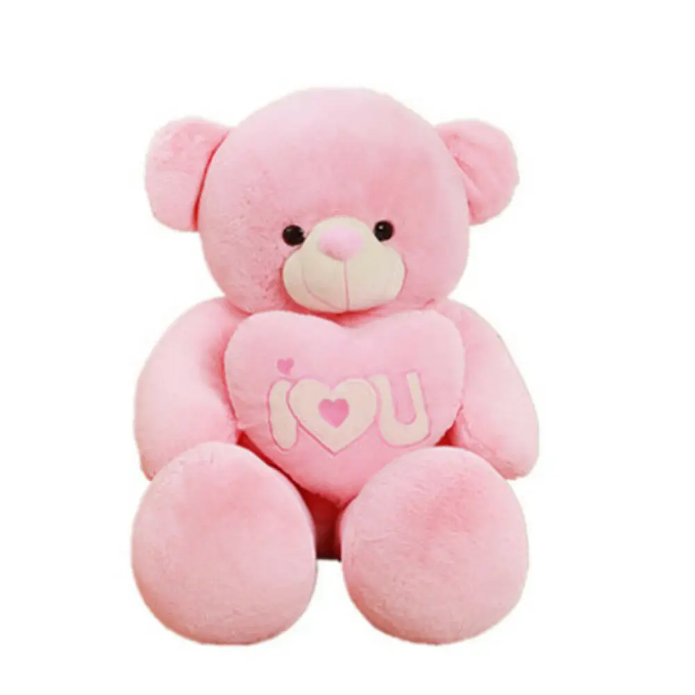 80CM I Love U Teddy Bear Plush Soft Toys Doll Stuffed Animals Big Gray Pink Gifts | Игрушки и хобби