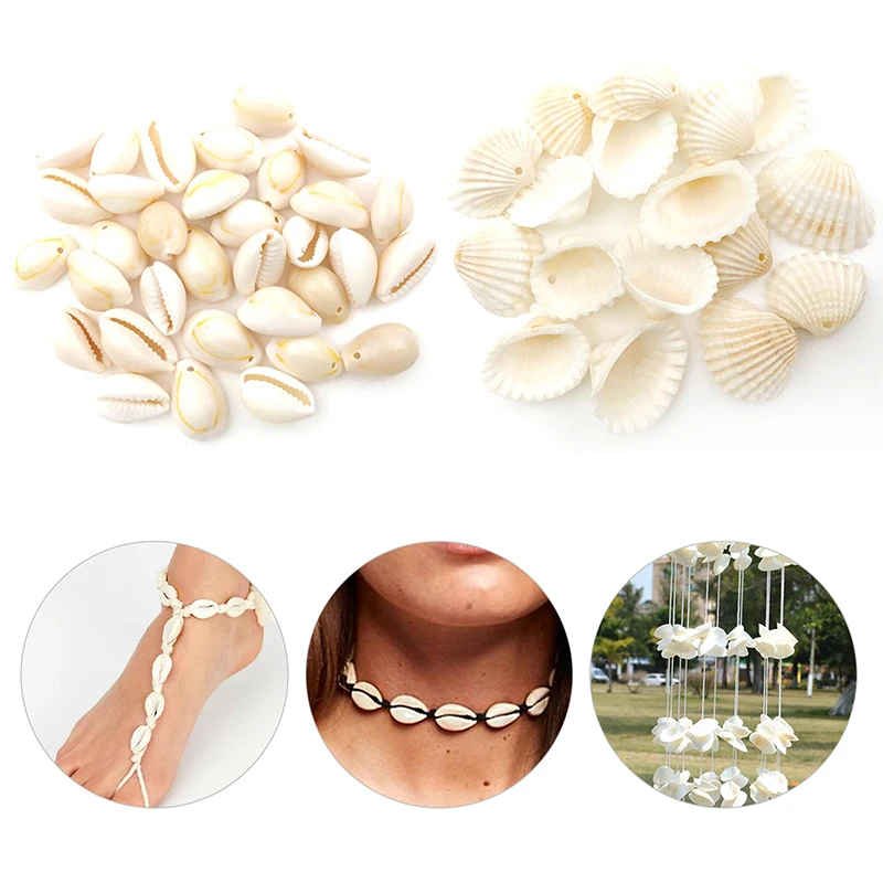 

20pcs Natural Sea Shells Conch Coquillage Beads Pendant Craft DIY Jewelry Making
