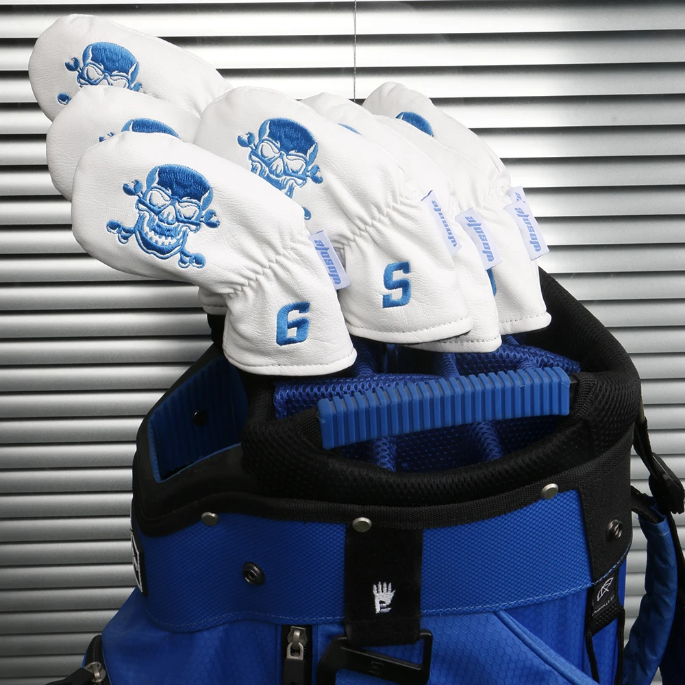 Металлические головные уборы для гольф клубов из ПУ материала 9 шт./компл.