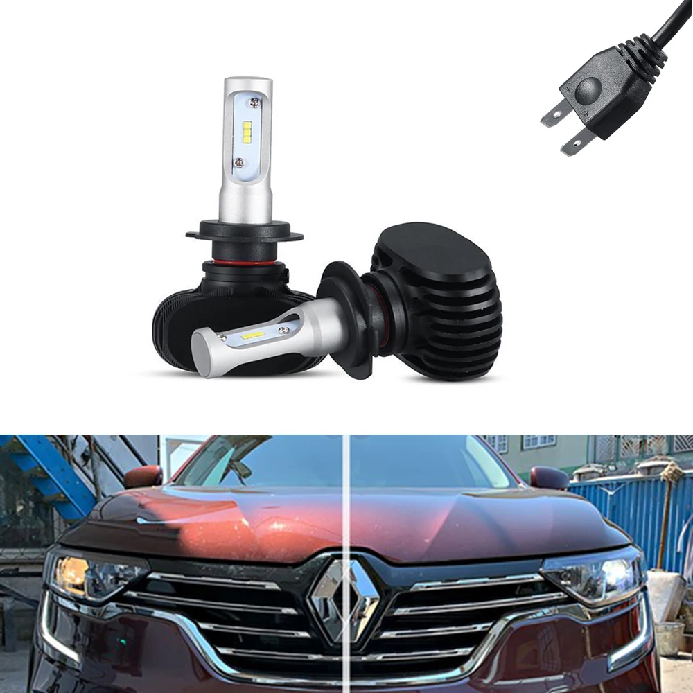 2x Canbus 6000k белый 8000lm H7 светодиодный светильник ближнего света головной для Renault Koleos