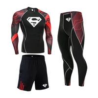 mens lightweight breathable comprehensive training sports suit compression running set fitness tracksuit thermal underwear
