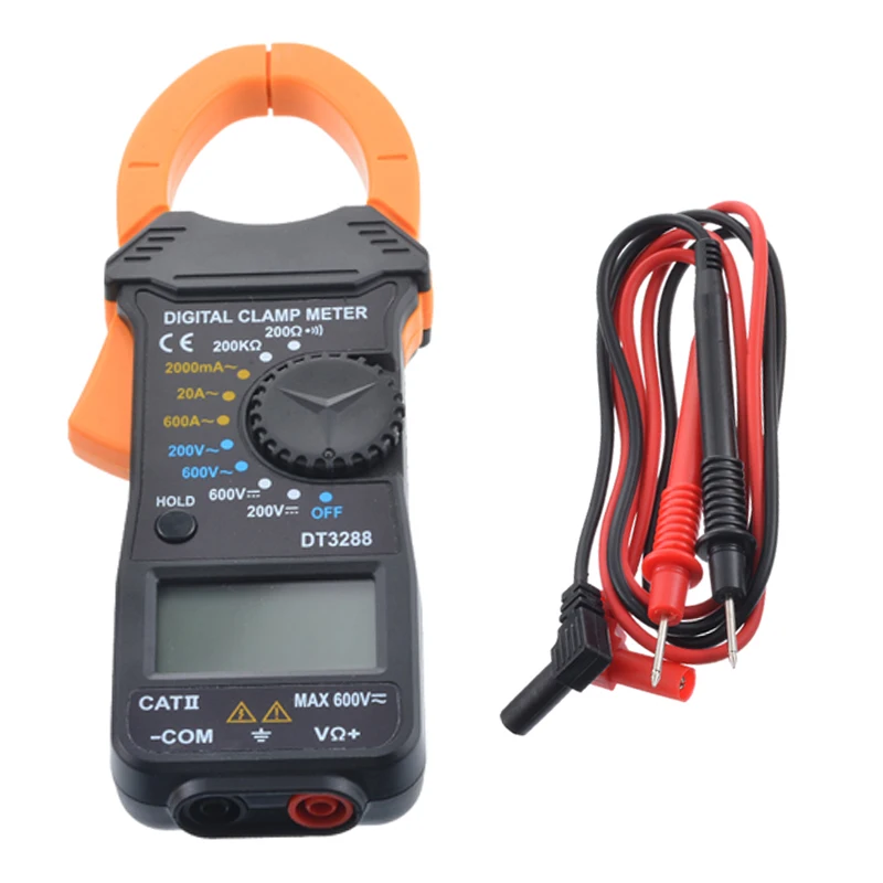 Новый DT3288 Ручной цифровой Ампер зажим Вольтметр Амперметр мультиметр