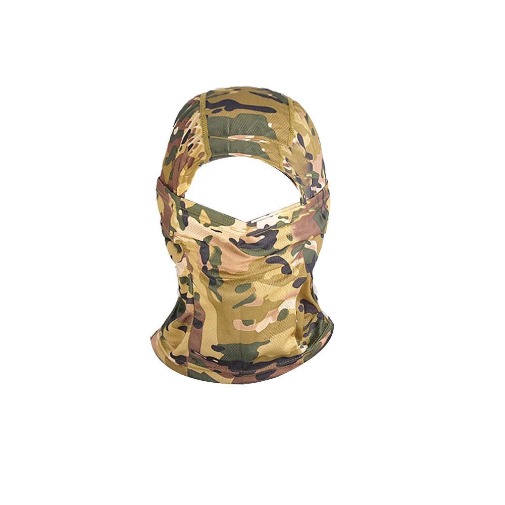 

Tactical Camouflage Balaclava Full Face Mask CS Wargame Army Hunting Cycling Sports Helmet Liner Cap Military Multicam CP Scarf