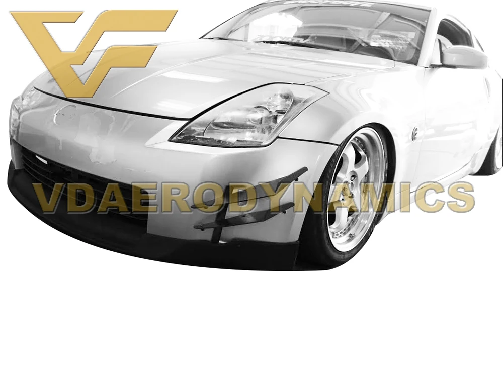 Подходит для 03 05 Nissan Z33 350Z VAD передний бампер из углеродного волокна